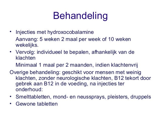 neurologische klachten bij b12 tekort neurologische klachten bij b12 tekort